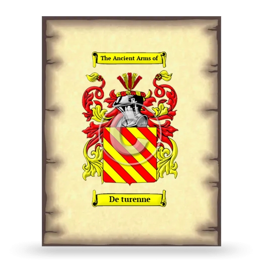 De turenne Coat of Arms Print